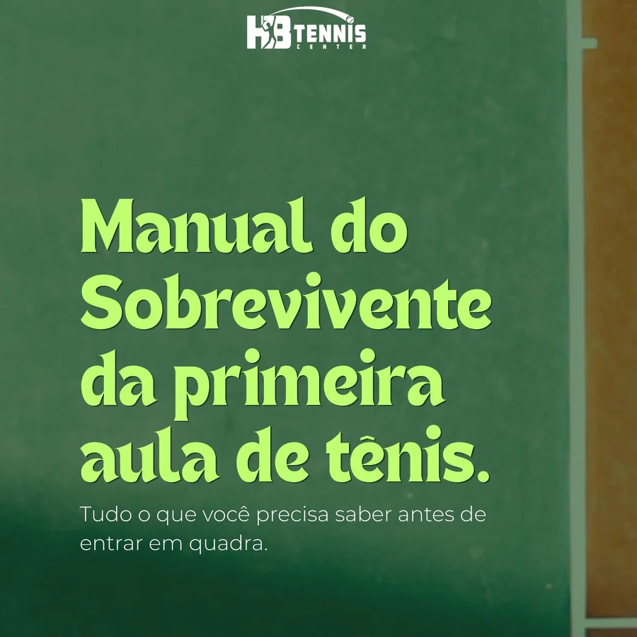 Manual da primeira aula de tênis