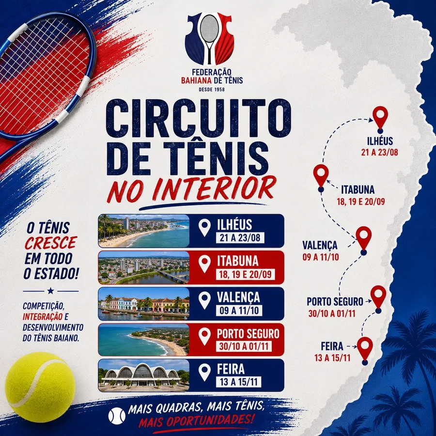 Circuito de Tênis no Interior da Bahia